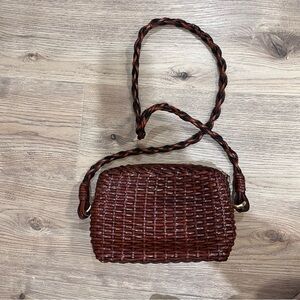Y2K Brown Woven Handbag